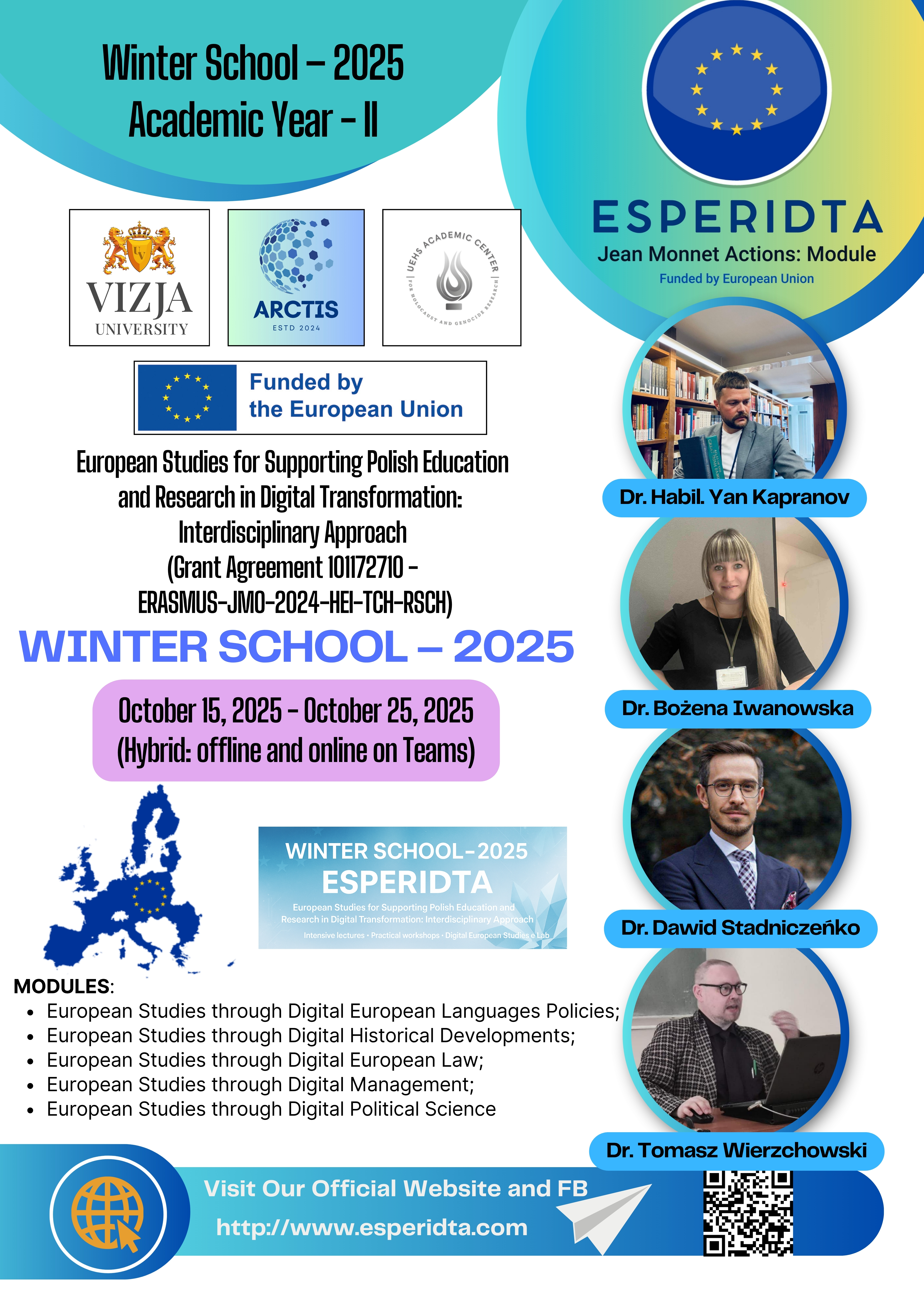 Image for π ESPERIDTA Winter School 2025 β Academic Year II is coming! βοΈπ