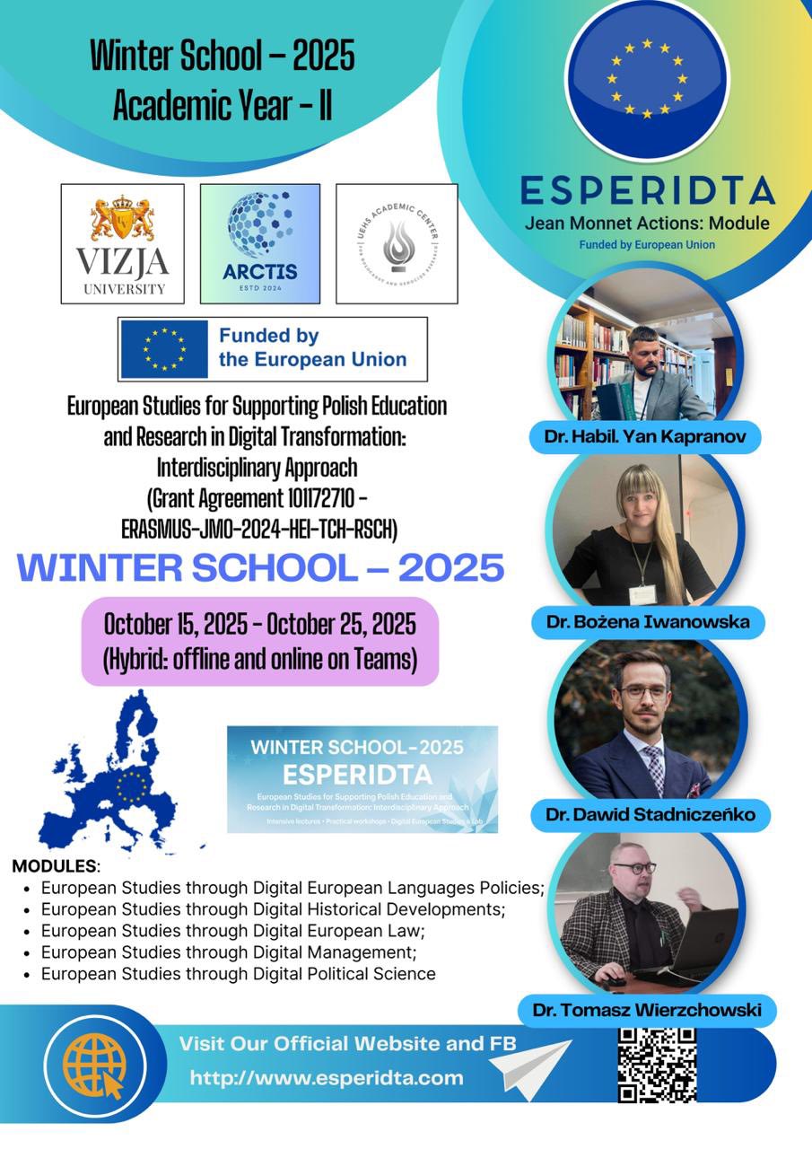 Image for 📌 ESPERIDTA Winter School 2025 — Academic Year II is coming! ❄️🎓