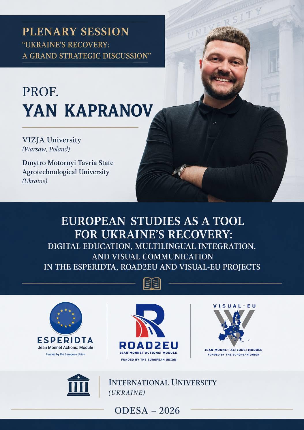 Image for Keynote Presentation at the Plenary Session “Rebuilding Ukraine: A Major Strategic Discussion” 🇺🇦🇪🇺
